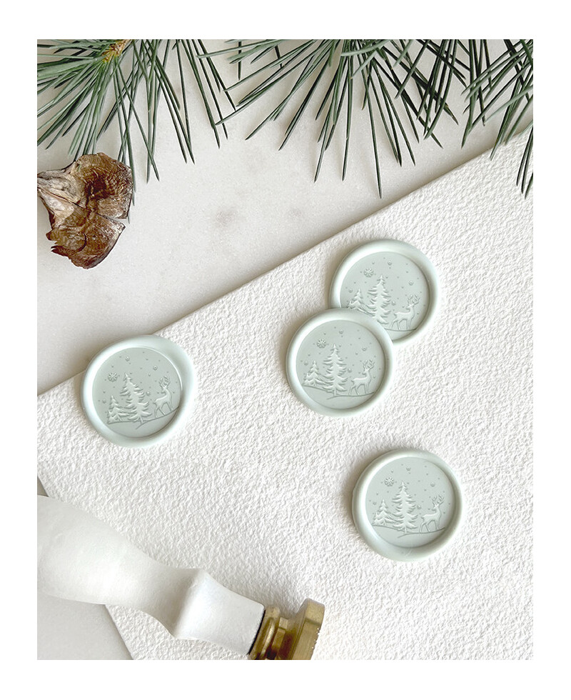 Christmas forest sealing seals Christmas forest sealing seals
