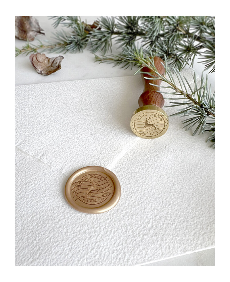 Timbro di tenuta di Babbo Natale Timbro di tenuta di Babbo Natale