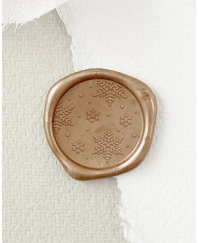 Snowflake adhesive sealing wax