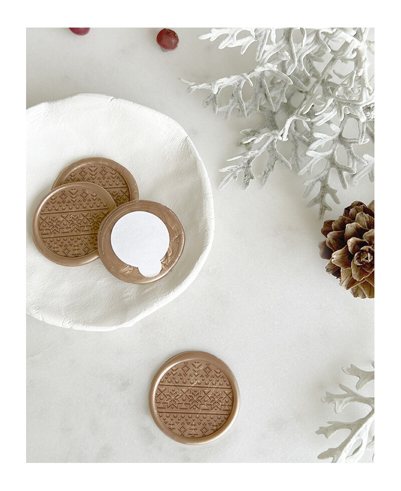 Lacres adhesivos estampado de navidad Lacres adhesivos estampado de navidad