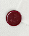 Adhesive sealing wax holly branch