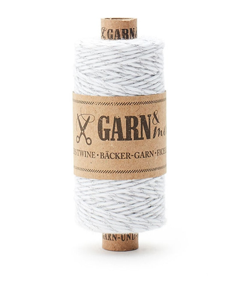 White silver twine White silver twine