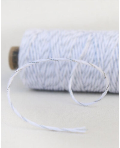 Corde blanche argentée