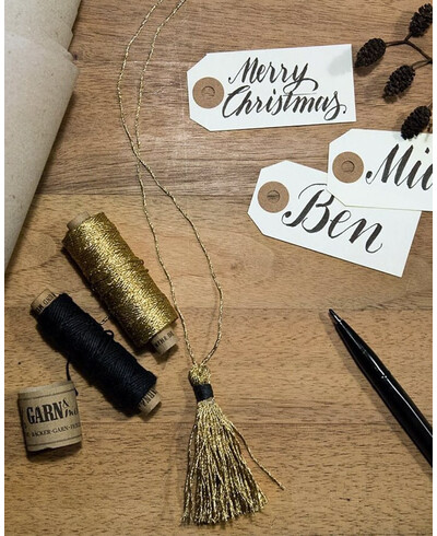 Gold twine for gift decoration