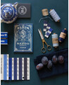 Barbante azul e branco para decoração