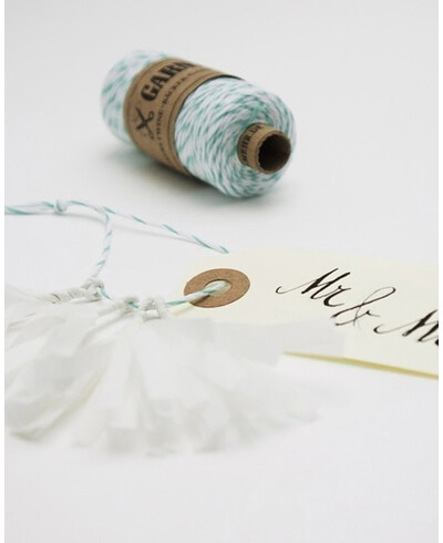White emerald green thread