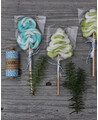 Corda verde esmeralda e branca para decoração