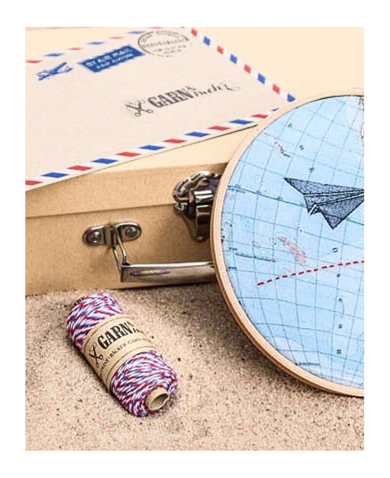 Correio decorativo de corda de viagem de correio aéreo Correio decorativo de corda de viagem de correio aéreo