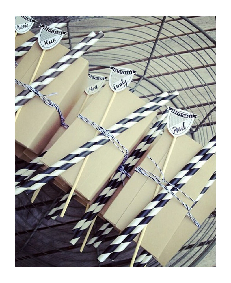 Corda in bianco e nero per la decorazione di eventi Corda in bianco e nero per la decorazione di eventi
