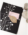 Cordes noires et blanches pour invitations de mariage