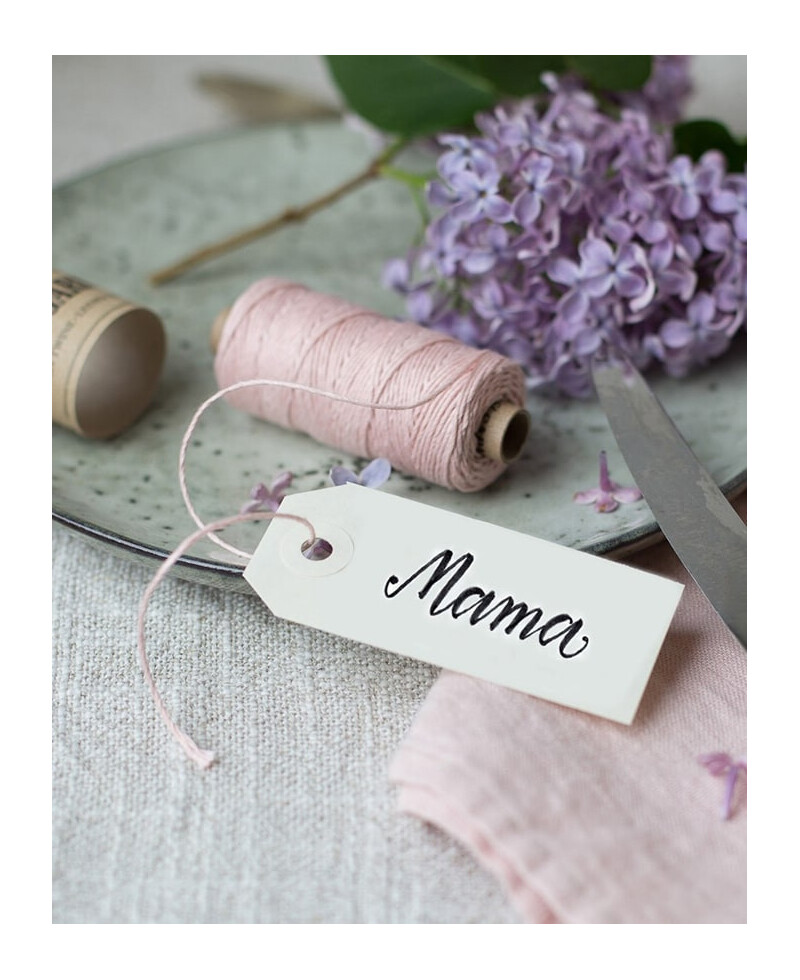 Puderrosa Garn für Hochzeitspapeterie Puderrosa Garn für Hochzeitspapeterie