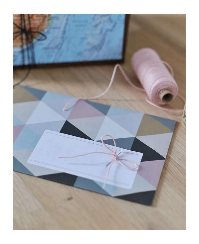 Cordão rosa em pó para convites de casamento Cordão rosa em pó para convites de casamento
