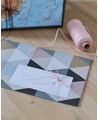 Powdered pink twine for wedding invitations