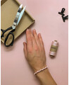 Powdered pink rope for crafts