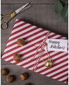 Roter und weißer Bindfaden für Geschenke