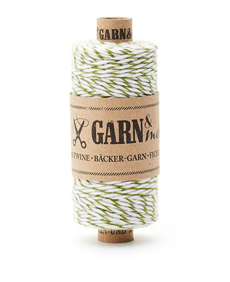 Ficelle blanc vert olive Ficelle blanc vert olive