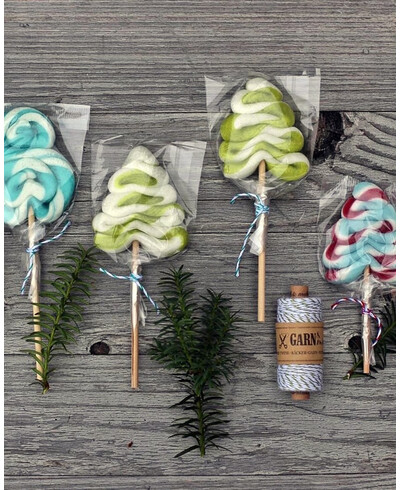 Olive green and white cords for decoration
