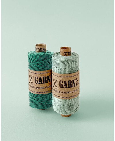 Olive green twine for wedding invitations