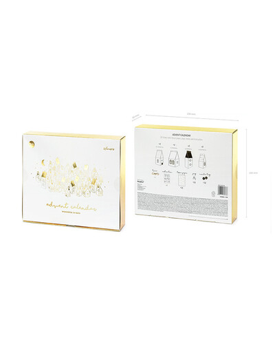 Calendario de adviento para decoración de navidad