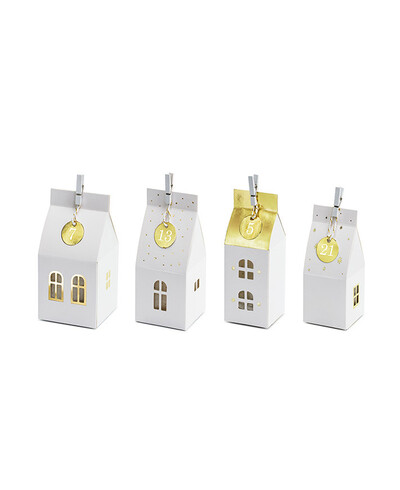 Calendario de adviento casas
