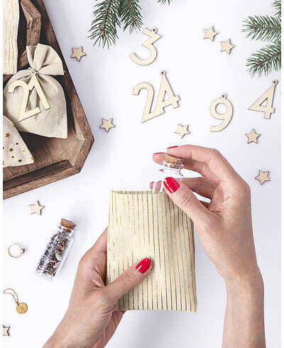 Adventskalender Baumwollsäckchen