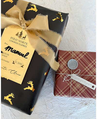 Papeles de navidad dorados