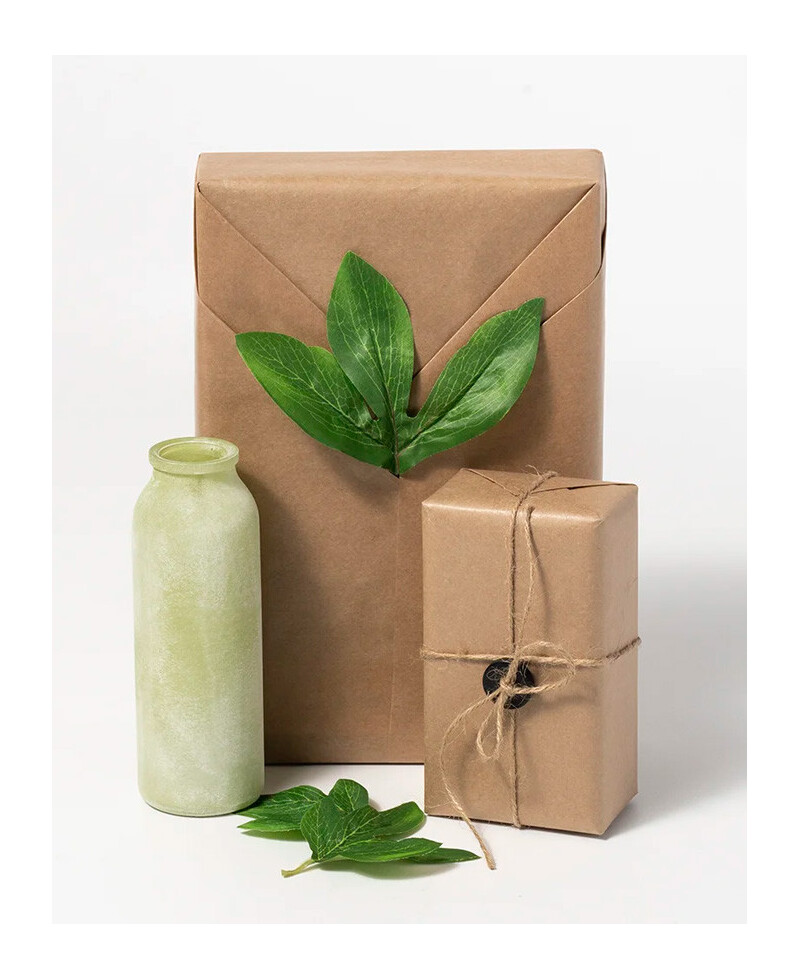Papel de embrulho kraft marrom natural