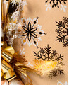 Christmas gift wrap snowflakes