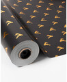Gold reindeer wrapping papers