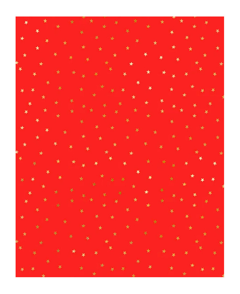 Rotes Geschenkpapier mit goldenen Sternen Rotes Geschenkpapier mit goldenen Sternen