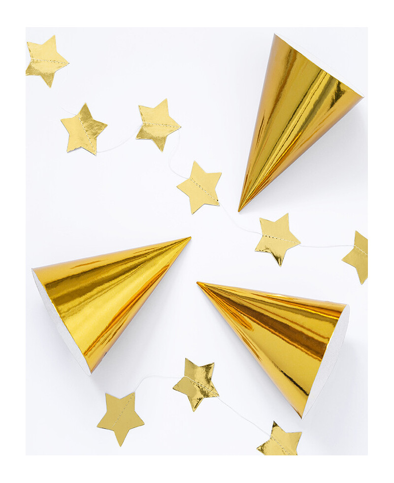 Guirnaldas de estrellas doradas Guirnaldas de estrellas doradas