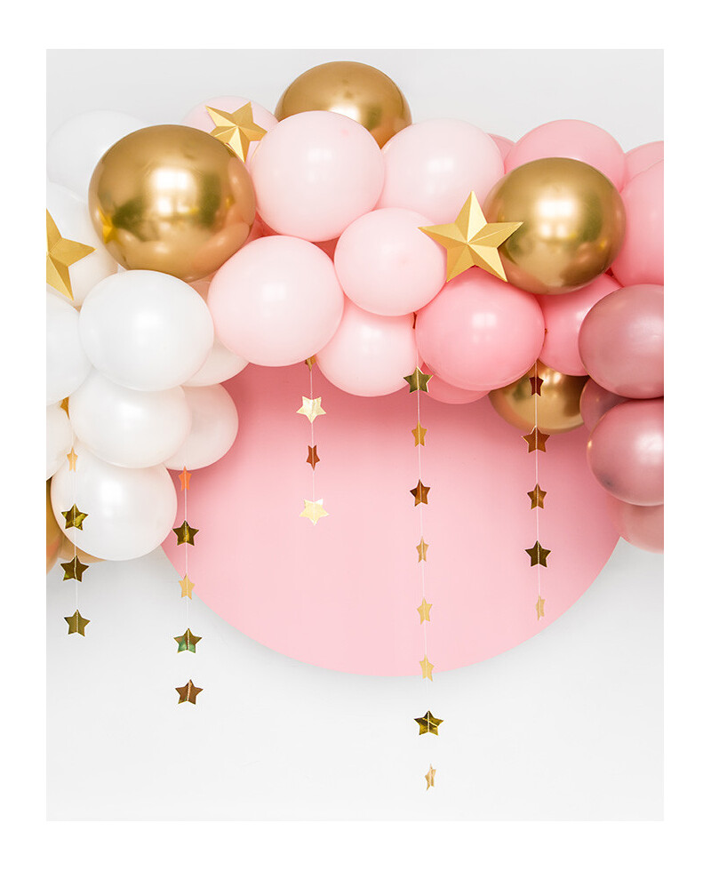 Gold metallic star garlands Gold metallic star garlands