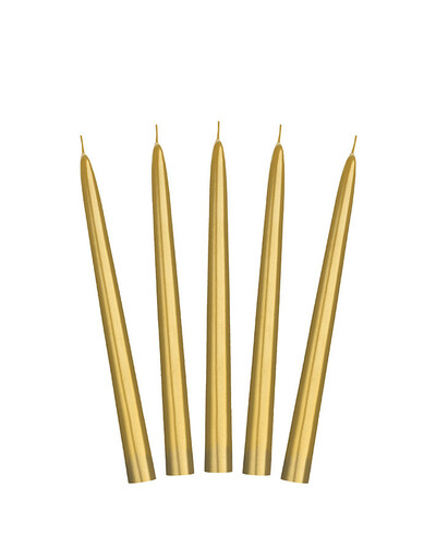 Bougies allongées en or| Acheter en ligne