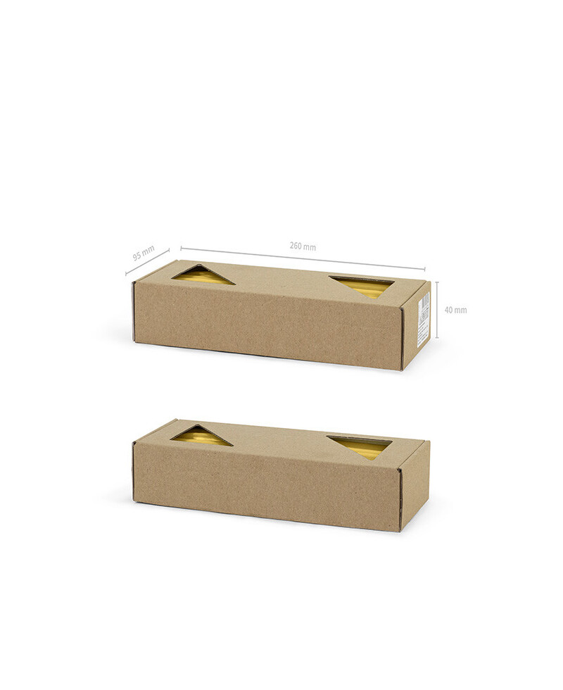 Set of long gold candles