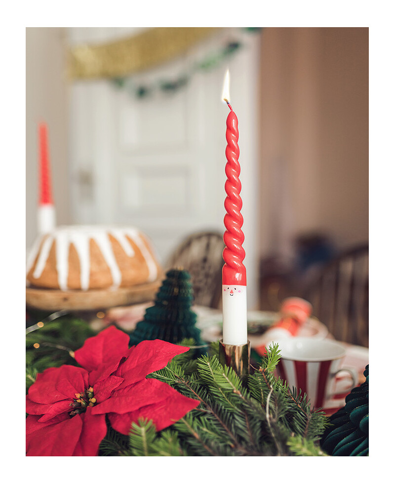 Candele di Babbo Natale Candele di Babbo Natale