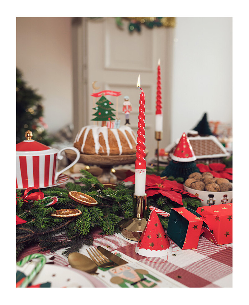 Bougie de Noël Père Noël Bougie de Noël Père Noël