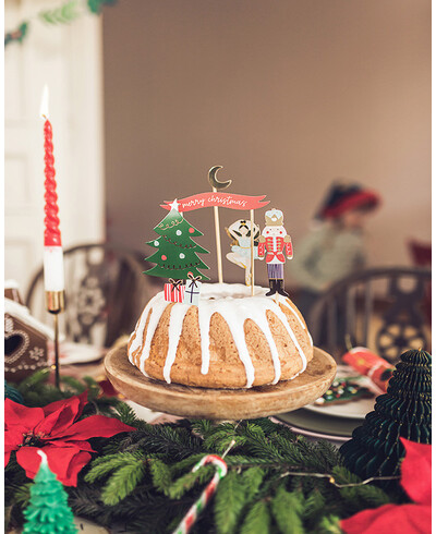 Candele di Natale con il volto di Babbo Natale