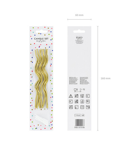 Candele ondulate d'oro