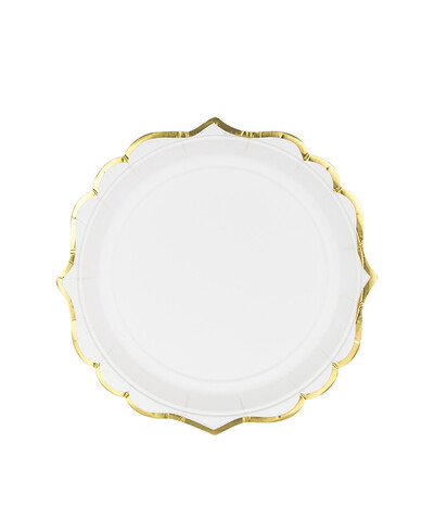 Gold edge paper plate