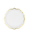 Gold edge paper plate