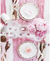 Paper plates with gold rim