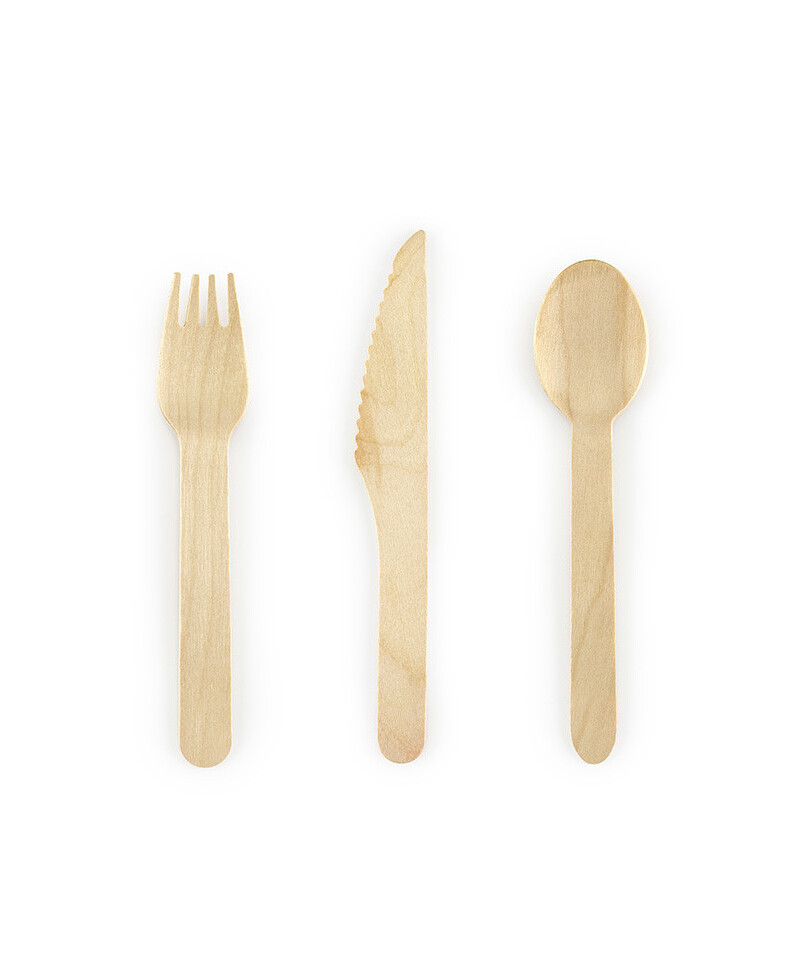 Natural wood cutlery Natural wood cutlery