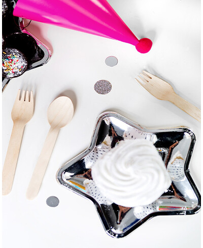 Wooden cutlery for parties