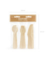 Wooden spoon, fork and knife