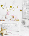Paper straws with golden stars for drinks