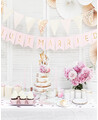 Gobelets en papier doré et blanc pour les fêtes