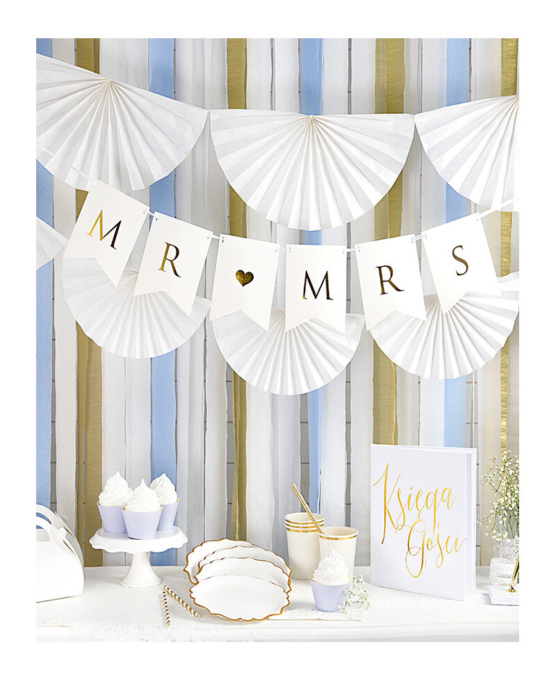 Bicchieri di carta oro e bianco per feste Bicchieri di carta oro e bianco per feste