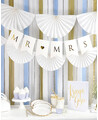 Bicchieri di carta oro e bianco per feste