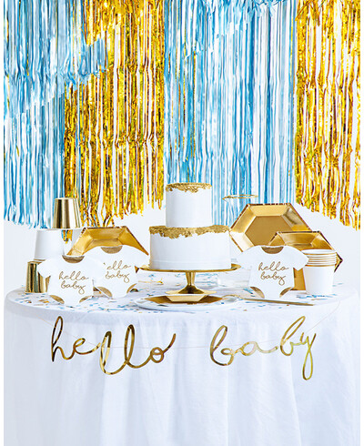Paper cup with gold rim