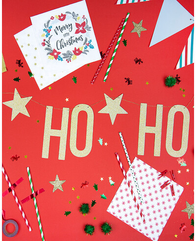Tovaglioli di carta con stelle per Natale